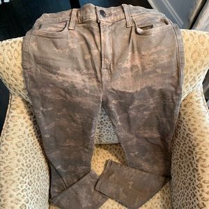 J Brand cropped skinny camo jean
